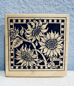 Sello de goma montado en madera de girasol PSX G-1403 NUEVO 3" X 3" - Imagen 1 de 2