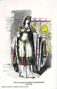 Pub Labo Unilabo - Femme : Noble du temps de Frédéric Barberousse 1152-1190 - Picture 1 of 1