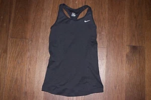 nike dri fit mujer ropa activa top sin mangas paneles de malla racerback XS logotipo reflectante - Imagen 1 de 5