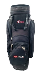 Datrek Golf Bag US Bank Ad Sport 35.5in Model 9 Way Umbrella Holder Strap Pocket - Picture 1 of 12