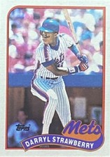 1989 Topps  #300   Darryl Strawberry    Outfield    New York Mets  FREE shipping