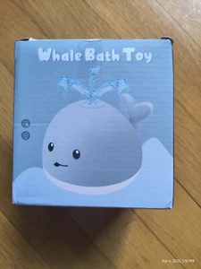 Whale Baby Bath Toys Sprinkler Bathtub Pool Water Fountain Whale Toy Light Up - Picture 1 of 5