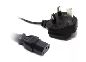 1.5m UK BS-1363 3-Pin Male Plug to C13 Adapter Power Cable Cord Power Cord - Picture 1 of 1