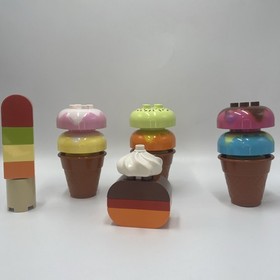 Lego Duplo Creative Ice Cream Set Popsicle Desserts 10574 Incomplete