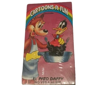 Daffy Duck Southern Exposure Cartoons R Fun Collection 1990 VHS Tape Spanish - Foto 1 di 9