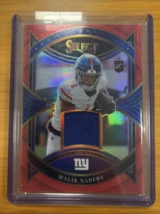 Muestras de novato Panini Select 2024 Malik Nabers #RS-MNS Red Prizm (RC) - Imagen 1 de 2