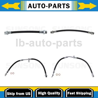 Línea de manguera de freno delantera trasera Sunsong 4x para Toyota Yaris 1,5 L 2006-2013 Foto 1 de 4