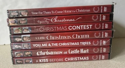 Lot of 7 Hallmark Christmas DVDs Home for Christmas, Open By Christmas, Contest Foto 1 de 4
