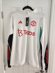 Adidas Manchester United Trainingstop UK Größe M Brandneu mit Etikett UVP 65£ - Bild 1 von 17
