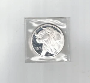 Reines Silber .999 Barren - Bull & Bear Wall Street - 2oz runde Münze - Bild 1 von 2