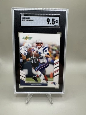 2007 Score Tom Brady #155 New England Patriots SGC 9.5 MT - Image 1 of 2