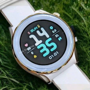 White smart watch 45mm multifunction, Blood Pressure, heart rate, O2, Bluetooth  - Picture 1 of 7