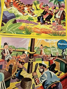(2) Vintage Jaymar Popeye Puzzles “Hold That Tiger!” & “At The Helm” Complete - Picture 1 of 3