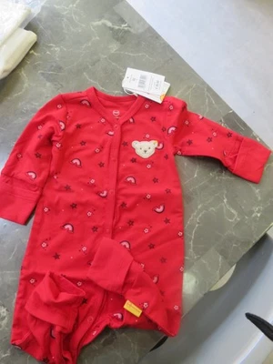 Mameluco bebé Steiff rojo babygrow talla 2-3 meses precio de venta sugerido por el fabricante 39,95 Foto 1 de 4