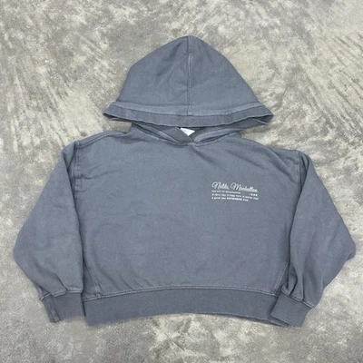 Sudadera con Capucha holgada de peso pesado Zara Kids 8/9 Nolita Manhattan Nueva York Gris Foto 1 de 4