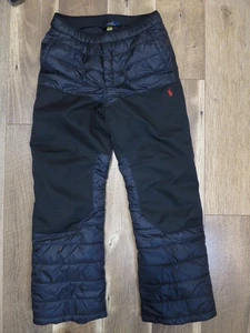 Polo Ralph Lauren Boy's Black Water-Repellent Insulated Snow Pants Sz L 14/16 - Picture 1 of 11