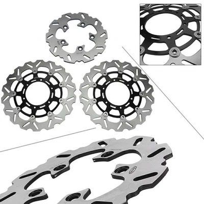 Front Rear Brake Disc Rotors Fit Suzuki GSXR600 GSXR750 2008-12/GSXR1000 2009-11 - Imagem 1 de 4