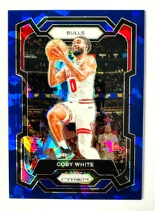 2023-24 Panini Prizm Coby White BLUE Cracked Ice Prizm Card SP #/125 Bulls Star! - Bild 1 von 3