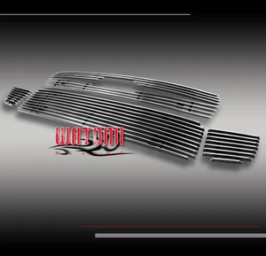 05 06 07 08 09 UPPER HOOD + BUMPER LOWER BILLET GRILLE GRILL 5PCS COMBO BOLTOVER - Picture 1 of 2