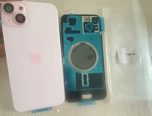 Vitre arrière iphone 15 plus rose pink apple back glass - Zdjęcie 1 z 1