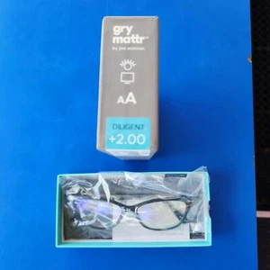 Gry Mattr +200 DESIGNER Polished Black DILIGENT Blue Light Blocking Eyewear - Bild 1 von 11