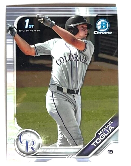 2019 BOWMAN DRAFT CHROME MICHAEL TOGLIA 1ST COLORADO ROCKIES BDC-64 - Image 1 of 1
