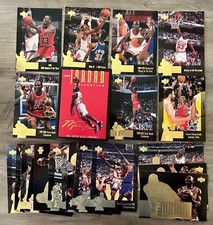 1996 Michael Jordan 24 Jumbo 3 1/2" x 5" Card Collection Set by Upper Deck NICE!