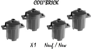 Lego 92926 - 4x Poubelle Couvercle Container Trash Can - Dark Bluish Gray - NEUF - Imagen 1 de 1