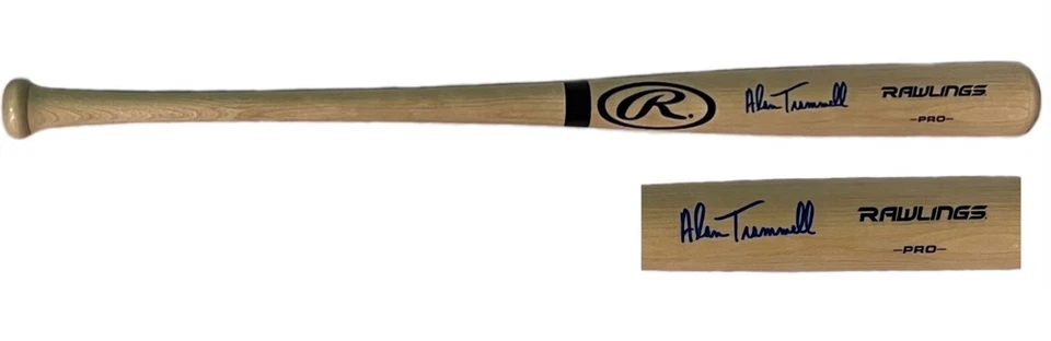 Alan Trammell Autographed Signed Rawlings Blonde Baseball Bat JSA - Image 1 of 3