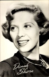 DINAH SHORE Auto-Signed Headshot Photo Postcard; In Crisp Clean Mint Condition - Picture 1 of 2
