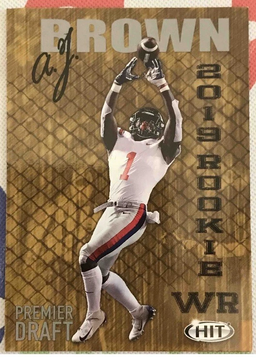 2019 SAGE HIT Silver #34 A.J. Brown - Ole Miss Rebels Tennessee Titans - Image 1 of 1