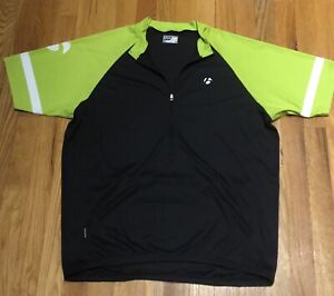 Cycling Jersey men’s L Bontrager with reflective strips on back mint Condition