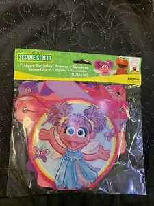 Sesame Street Abby Cadabby Happy Birthday Banner 5 Feet - Picture 1 of 1