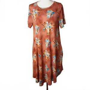 Lucky&Blessed Western Theme Dress Small 0103 - Picture 1 of 6