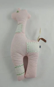 Lunares de elefante rosa Pottery Barn para niños puntada verde verde de peluche de 14" rellenos - Imagen 1 de 2