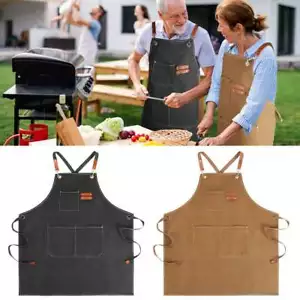 Leinwand Werkzeug Werkstatt Schürze Schwerlast Holzbearbeitung Taschen Koch Werkstatt Neu - Bild 1 von 14