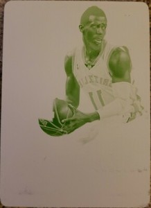 MIKE CONLEY 2013-14 National Treasures PRINTING PLATE 1/1 of 1 Spectra Grizzlies