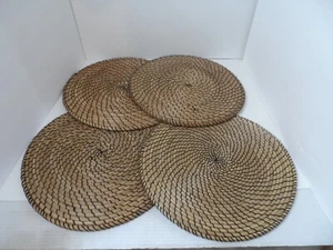 Placas redondas bronceadas/negras de 14,5" - juego de 4 - Imagen 1 de 4