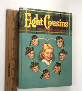 VTG 1955 "Eight Cousins" Hardcover Book Louisa May Alcott Whitman Publishing - Imagen 1 de 5