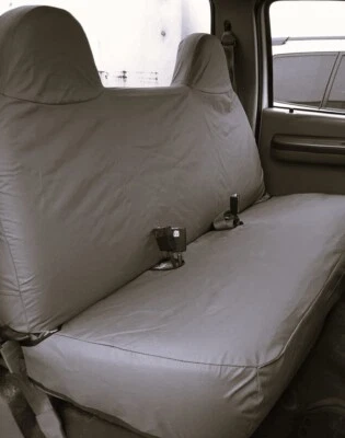 Ford F150 1999-2007 banco sólido cubierta de asiento exacta con reposacabezas moldeados en gris Foto 1 de 4