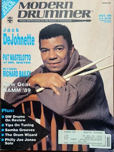 Modern Drummer – Oct 1989 – Jack Dejohnette – Pat Mastelotto – Richard Baile - Bild 1 von 6