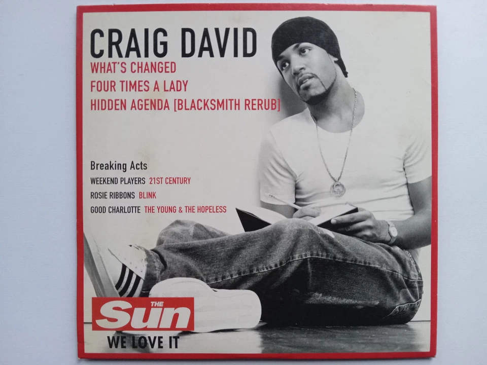 Craig David – What's Changed CD The Sun HMV Promo Promotional ( Good Charlotte ) - Image 1 of 1