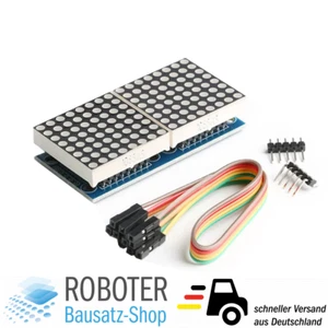 1x2 Max7219 LED Matrix Modul Rot 8x8 Punktmatrix LED-Anzeige - Bild 1 von 2
