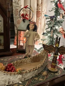 BYERS CHOICE Thanksgiving INDIANER INDIANER JUNGE 1999 ideal zum Ausstellen - Bild 1 von 9