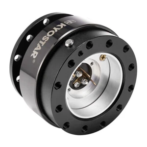 Universal Aluminum Steering Wheel Quick Release Hub Adapter Snap Off Boss Kit BK - Picture 1 of 9