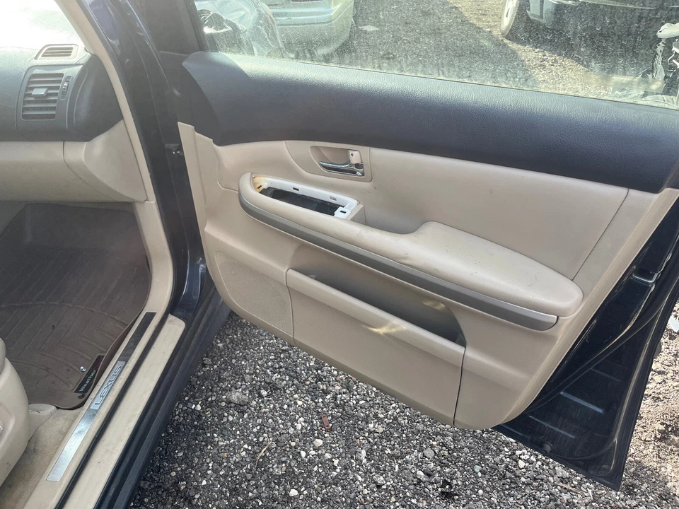 04-09 LEXUS RX330 RX400H RX350 FRONT PASSENGER RIGHT DOOR PANEL CARD TRIM TAN - Image 1 of 1