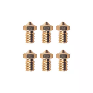 E3D V5 V6 Nozzle 0,2 - 0,8mm 1,75mm Filament M6 Gewinde Messing Düse 3D Druck - Bild 1 von 3