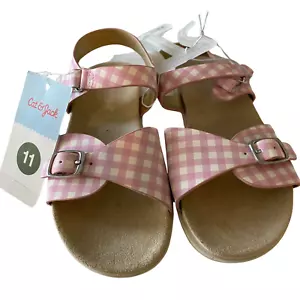 Toddler Girls Size 11 Sandals Open-Toe Shoes BRAND NEW - Picture 1 of 3