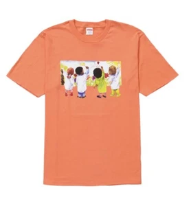 Supreme Kinder T-Shirt Neon Orange SS19 XL EXTRA LARGE Brandneu - Bild 1 von 5