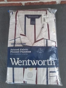 Vintage Herren Flanell Schlafanzug Montgomery Wards. Wentworth XL. langarm - Bild 1 von 8